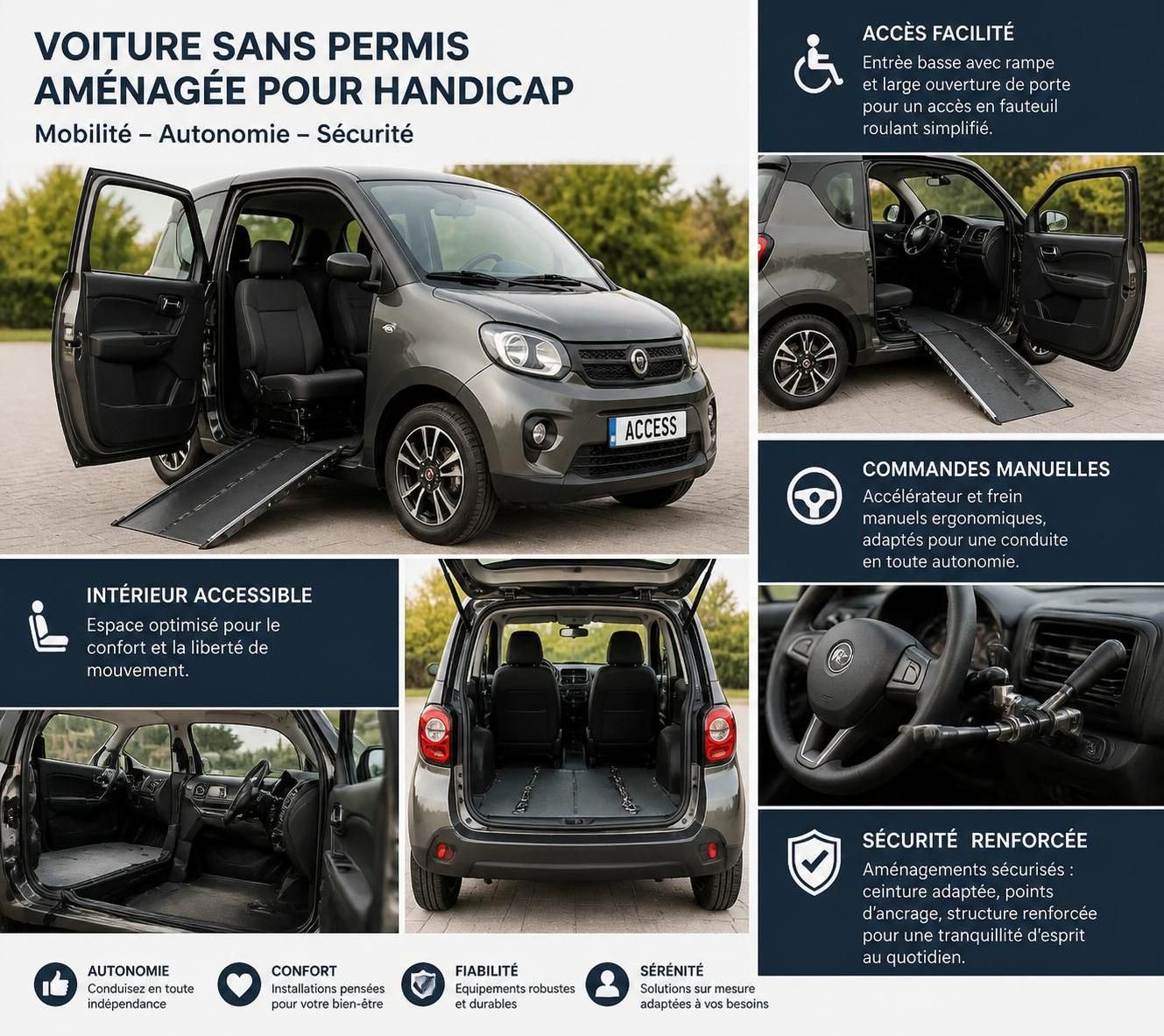 découvrez comment assurer une voiture sans permis spécialement aménagée pour les personnes en situation de handicap, avec des conseils adaptés et les meilleures options d'assurance.
