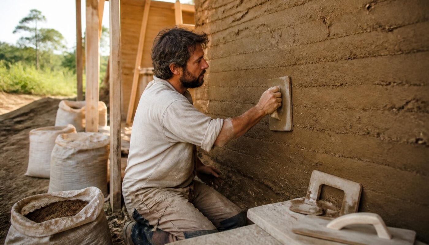 assurance décennale spécialisée pour artisans en construction en pisé crue, garantissant la protection de vos ouvrages naturels et durables contre les dommages pendant 10 ans.