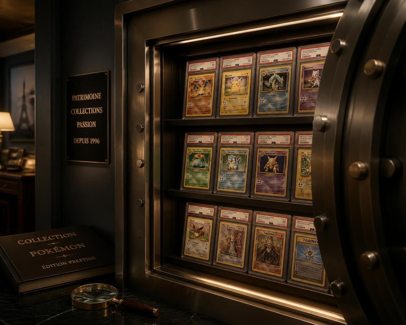 protégez votre précieuse collection de cartes pokémon gradées d'une valeur supérieure à 50 000 euros avec notre assurance spécialisée, offrant une couverture complète et une tranquillité d'esprit assurée.