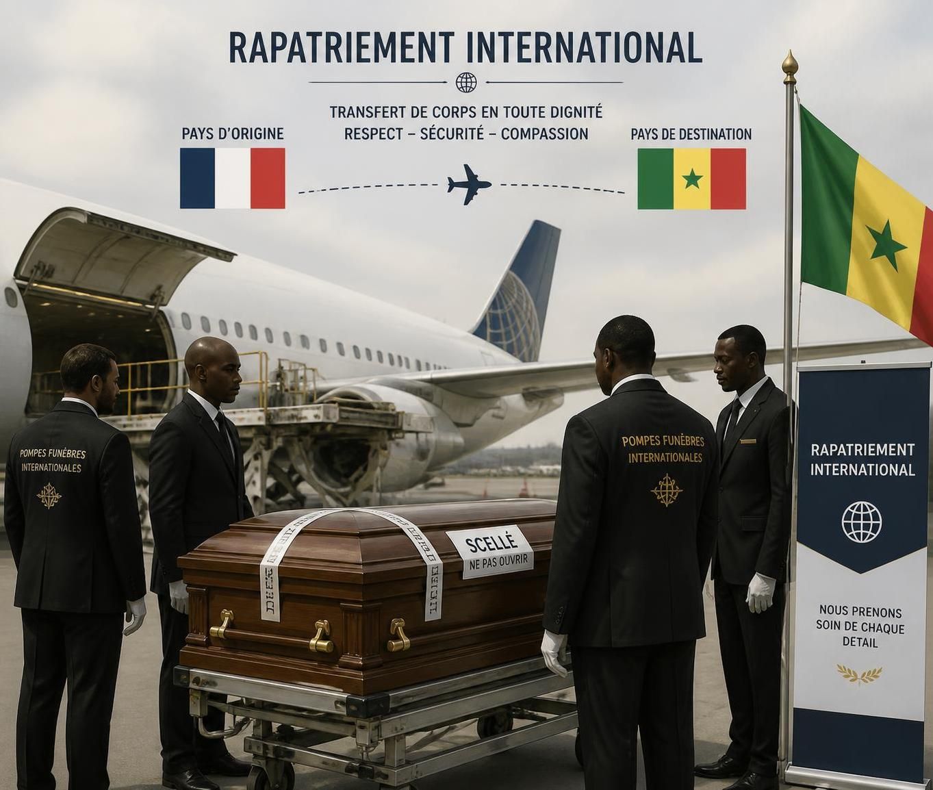 assurez la tranquillité de vos proches avec une garantie obsèques adaptée aux expatriés, incluant le rapatriement vers votre pays d'origine en toute simplicité.