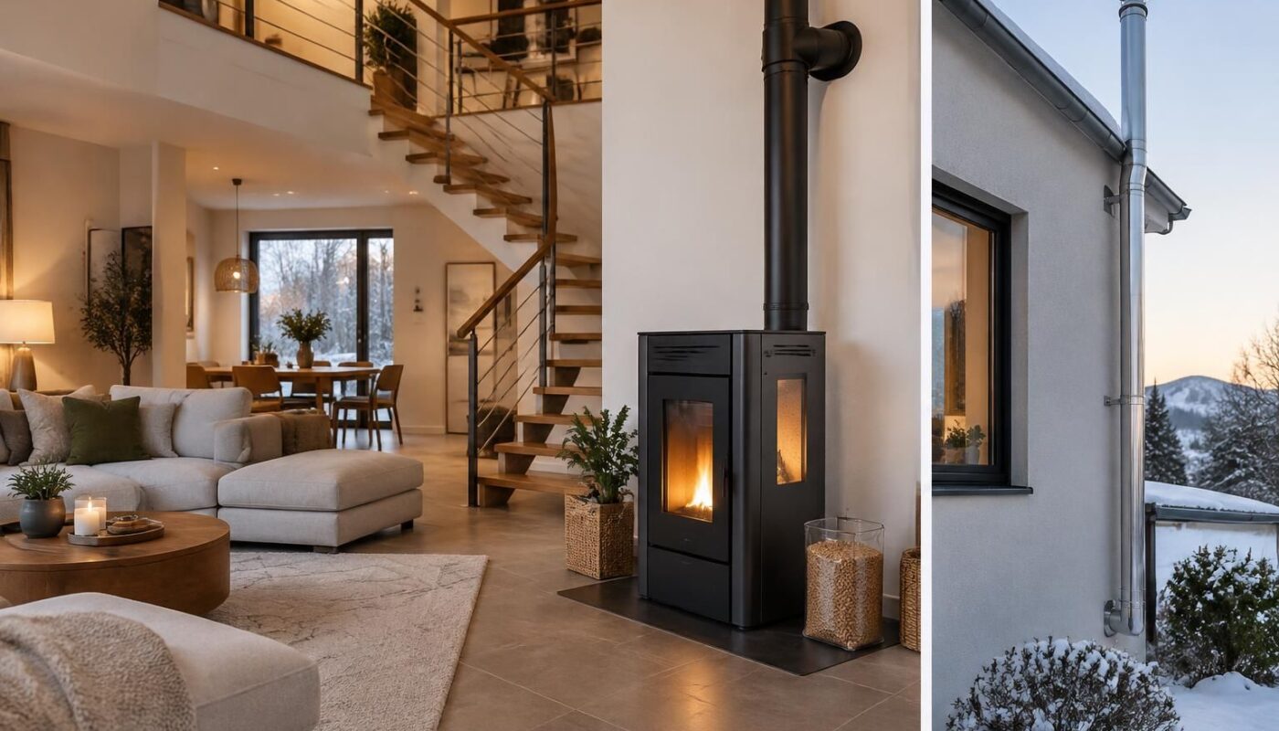découvrez quel poêle à granulés choisir pour chauffer un étage sans conduit existant : options d’évacuation, contraintes d’installation et conseils pratiques.