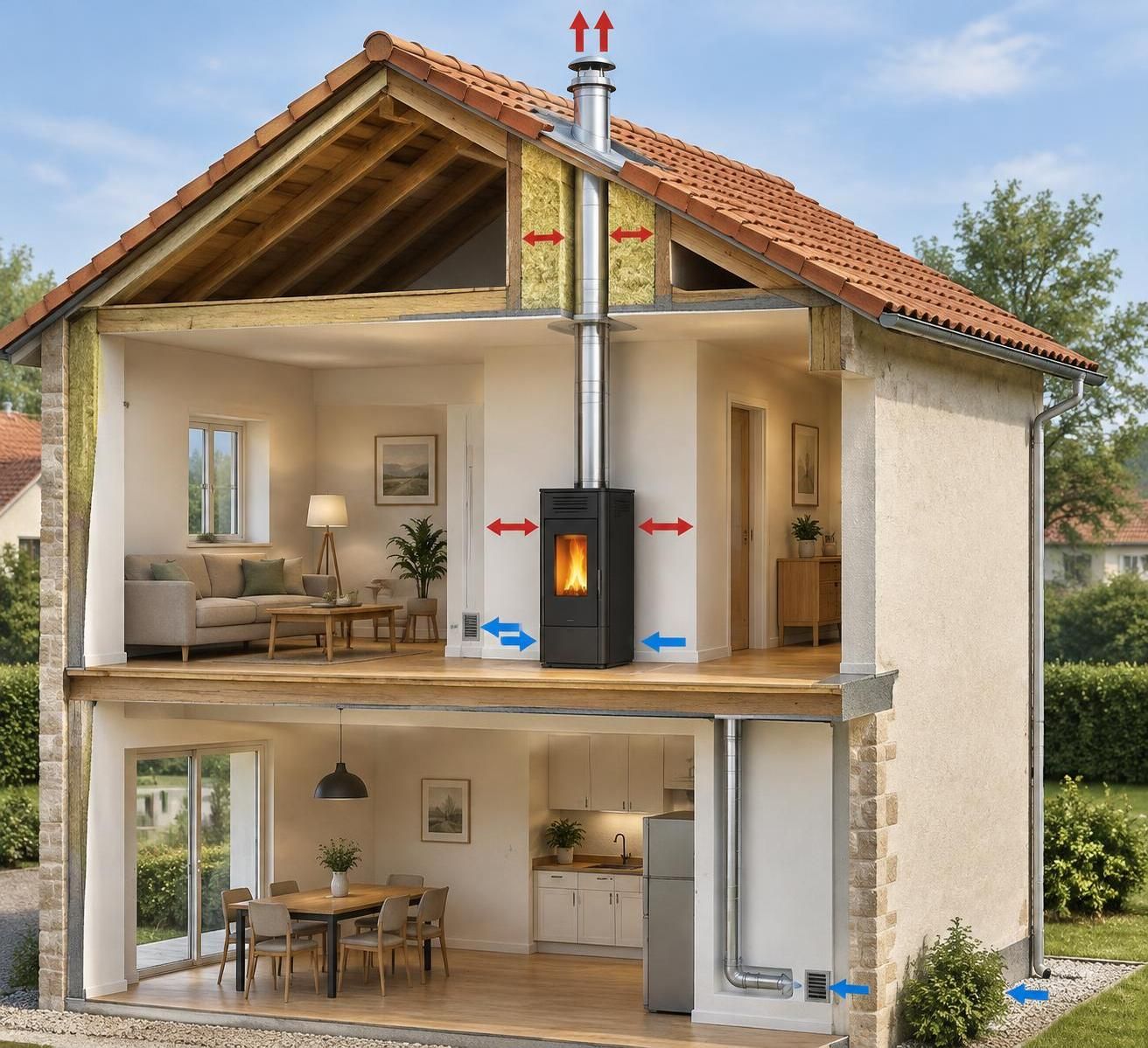 découvrez quel poêle à granulés choisir pour chauffer un étage sans conduit existant : solutions d’évacuation, installation et critères à vérifier.
