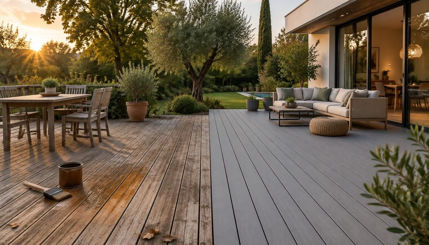 bois ou composite : comparez le coût d’une terrasse sur 15 ans, entre achat, entretien et durabilité, pour choisir la solution la plus rentable.